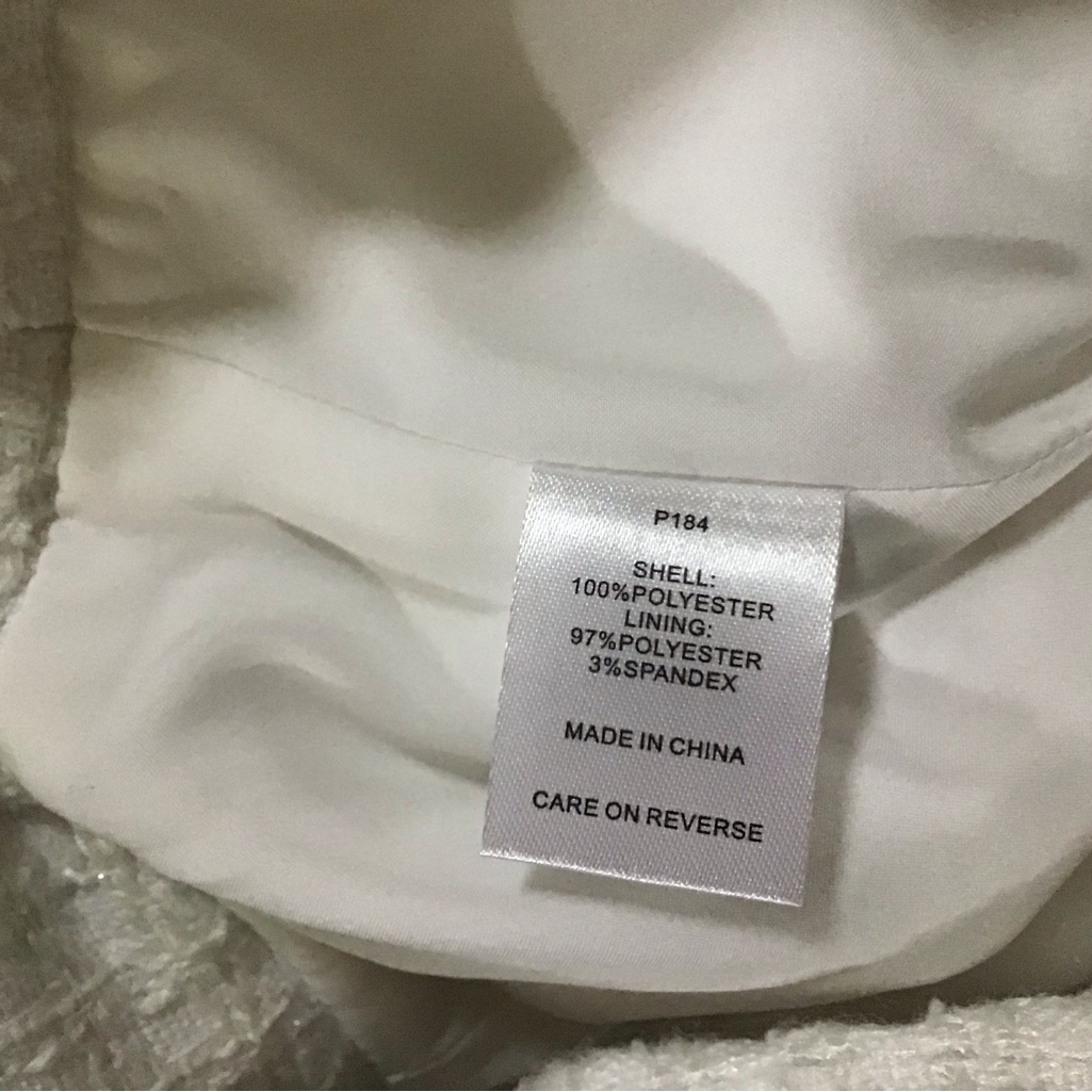 Alexia Admor Tweed Belted Wide Leg Pants White Womens Caden Trouser Size 10 — image 7 of 7